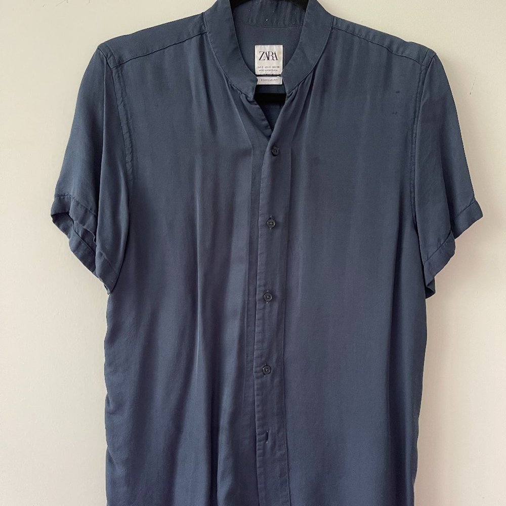 Men's Silk Button Up